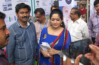 Malayalam Film Actress Ms. Kavya Madhavan at Sami Stall